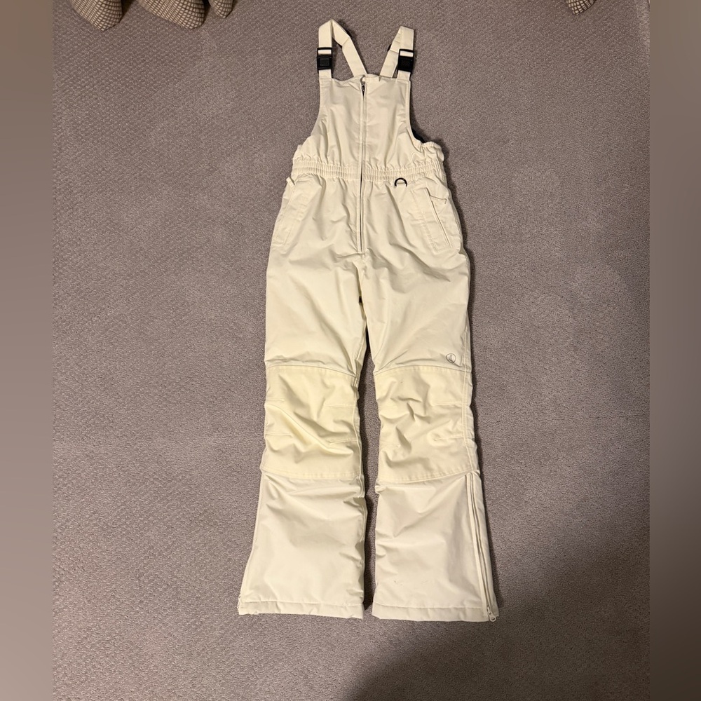 Lands' End Kids Cream Snow Bib
